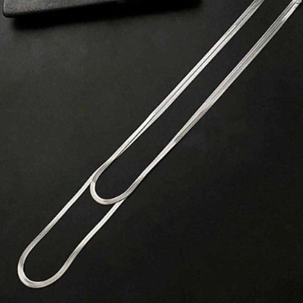 Silver Casual Women's Serpentine Chain & Multi-Layer Necklace Gift - Picture 5 of 5